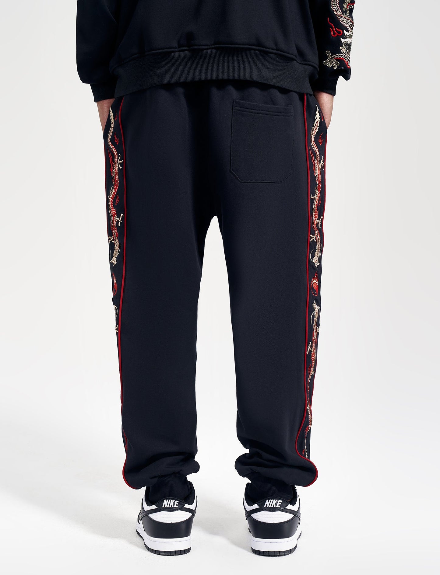 Dragon Embroidery Joggers