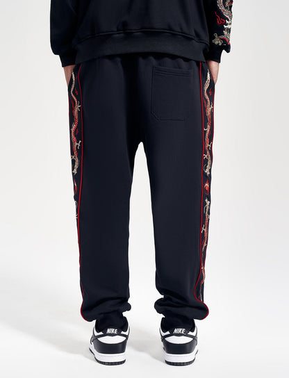 Dragon Embroidery Joggers