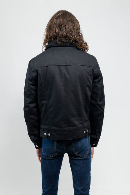 Cain Faux Shearling Twill Jacket