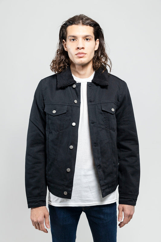 Cain Faux Shearling Twill Jacket
