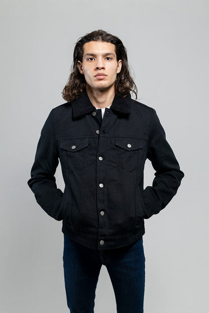 Cain Faux Shearling Twill Jacket