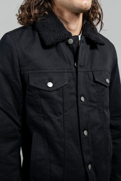 Cain Faux Shearling Twill Jacket