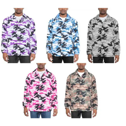 Camo Print Coach Jacket.