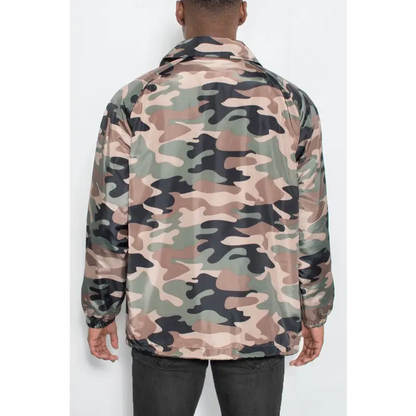 Camo Print Coach Jacket.