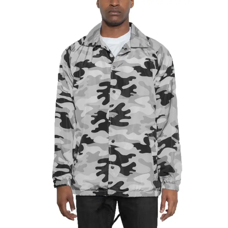 Camo Print Coach Jacket.