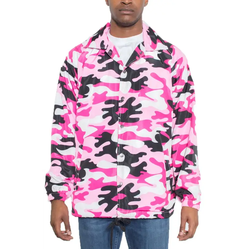 Camo Print Coach Jacket.