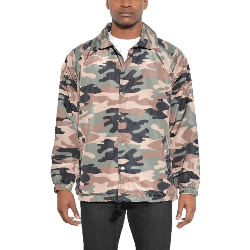 Camo Print Coach Jacket.
