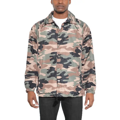 Camo Print Coach Jacket.