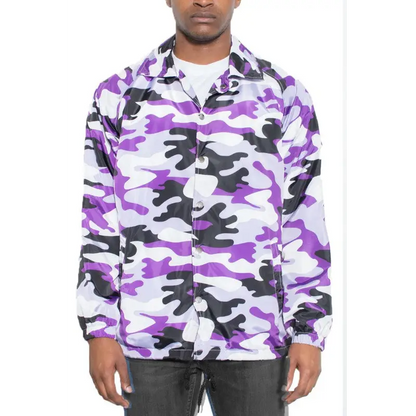 Camo Print Coach Jacket.
