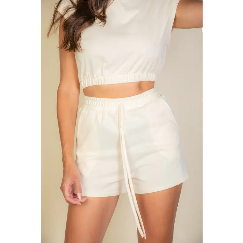 Cap Sleeve Top and Shorts Sets.