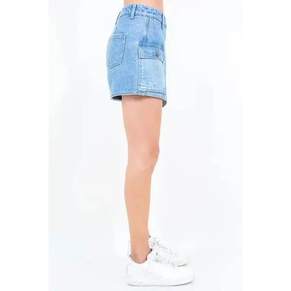 Cargo Pocket Denim Skort.