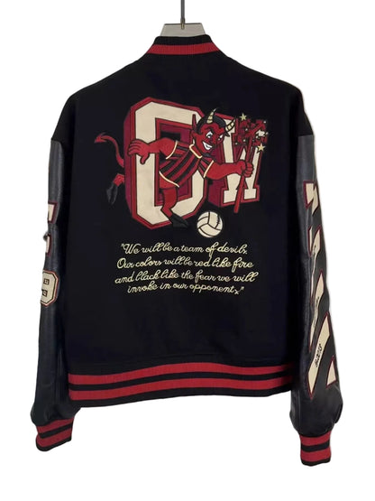 Embroidered Patches Snap Down Jacket