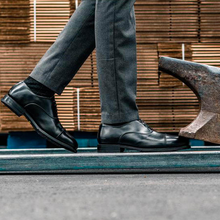 STEEL TOE EXECUTIVE SHOE CEO BLACK