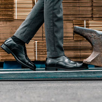 STEEL TOE EXECUTIVE SHOE CEO BLACK