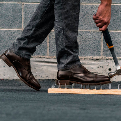 STEEL TOE EXECUTIVE SHOE CEO BROWN