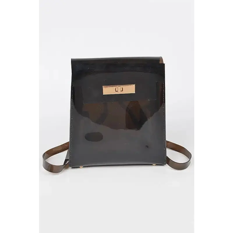 Cleared Transparent Iconic Backpack.