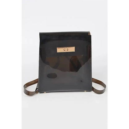 Cleared Transparent Iconic Backpack.