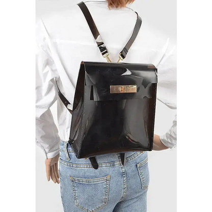 Cleared Transparent Iconic Backpack.