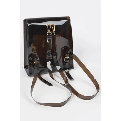 Cleared Transparent Iconic Backpack.