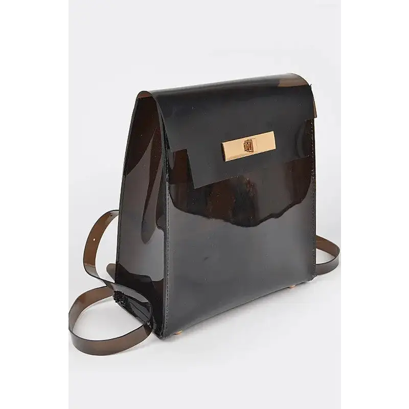 Cleared Transparent Iconic Backpack.