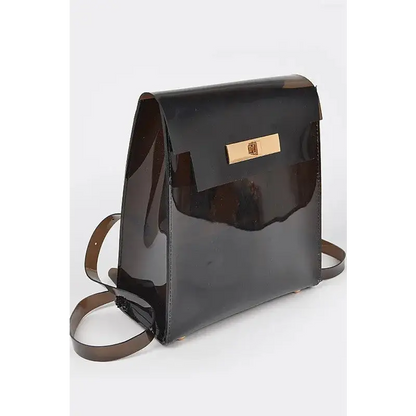 Cleared Transparent Iconic Backpack.