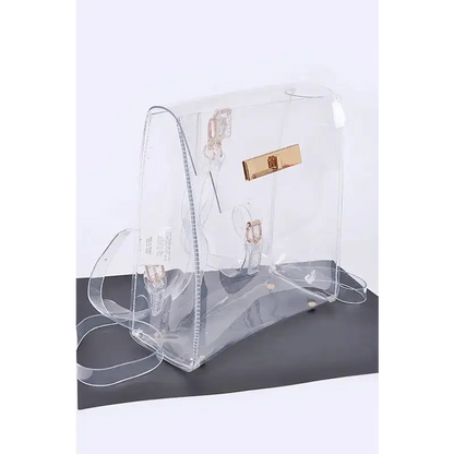 Cleared Transparent Iconic Backpack.