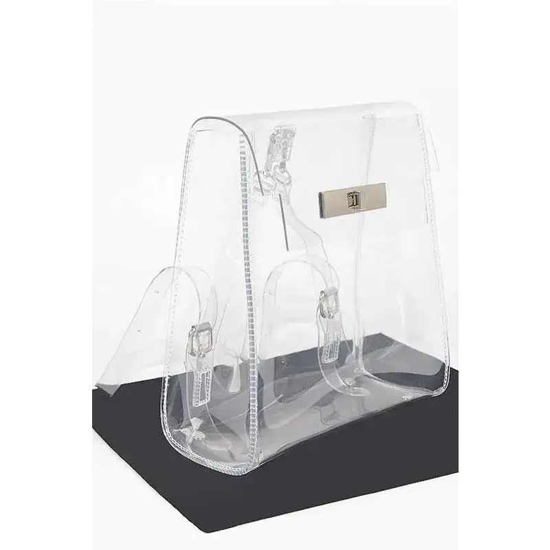 Cleared Transparent Iconic Backpack.