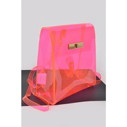 Cleared Transparent Iconic Backpack.
