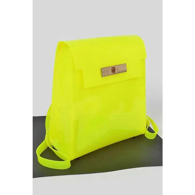 Cleared Transparent Iconic Backpack.