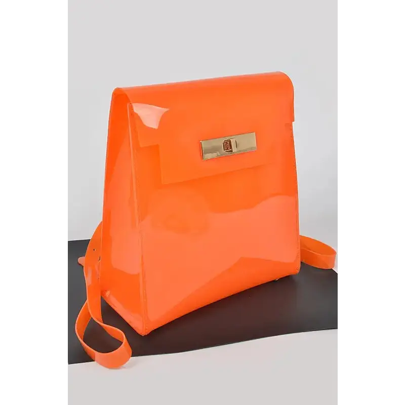 Cleared Transparent Iconic Backpack.