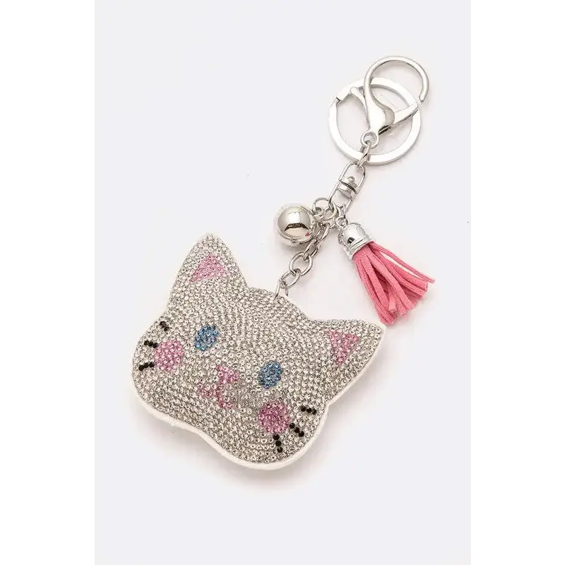 Crystal Kitty Key Chain.