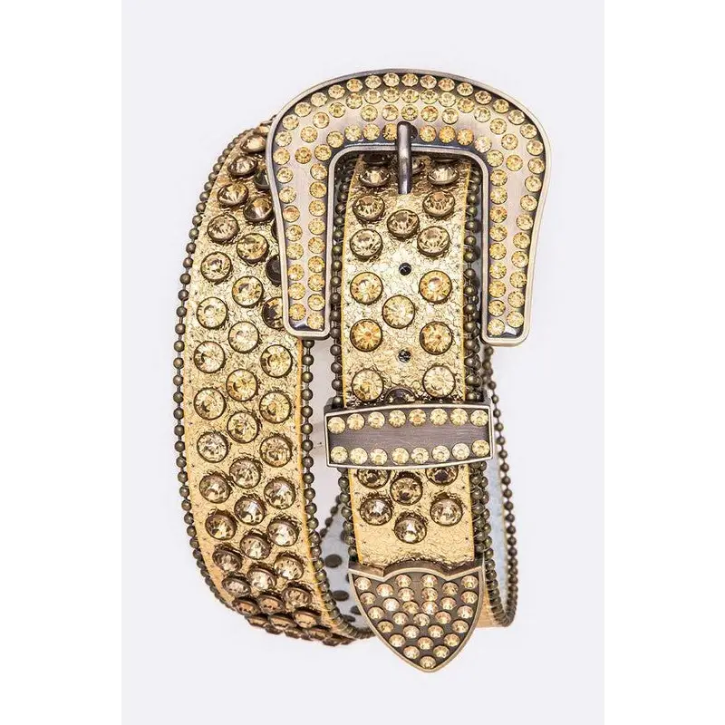 Crystal Statement Western Belt.