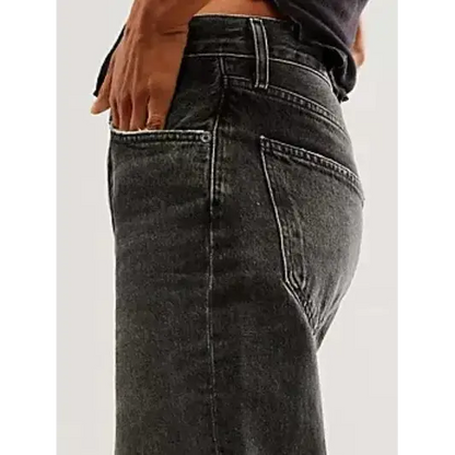 Cuffed Jeans with Pockets.