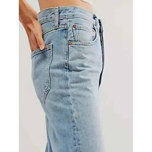 Cuffed Jeans with Pockets.