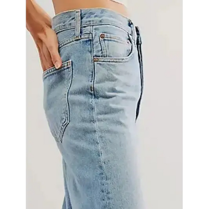 Cuffed Jeans with Pockets.
