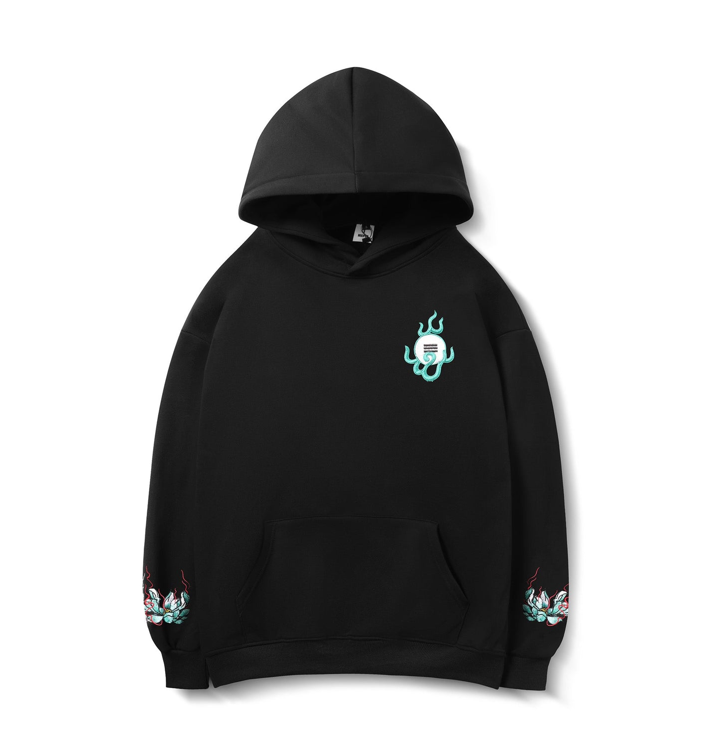 Blue Kirin Embroidery Hoodie