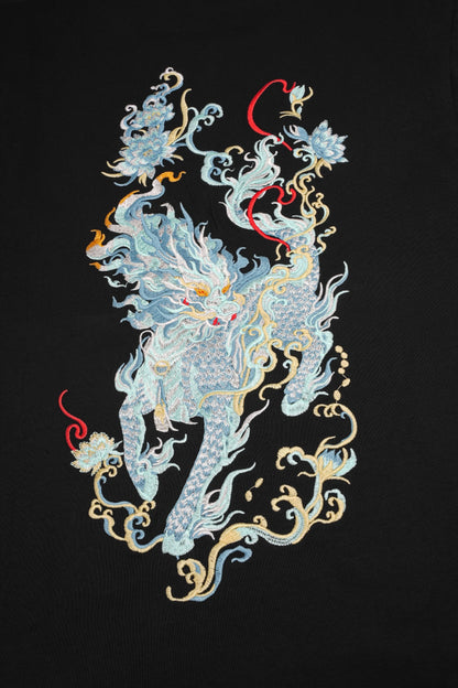 Blue Kirin Embroidered Tee