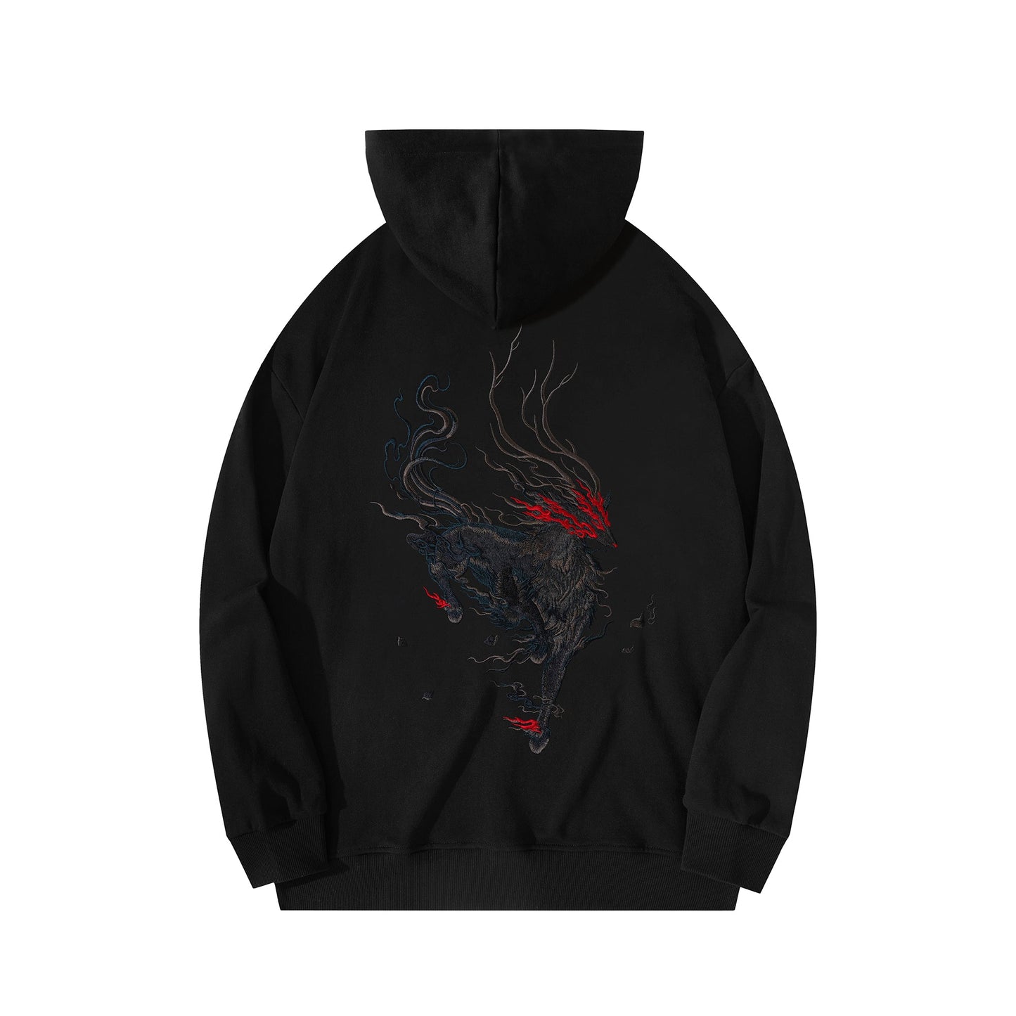 Reindeer Embroidery Hoodie