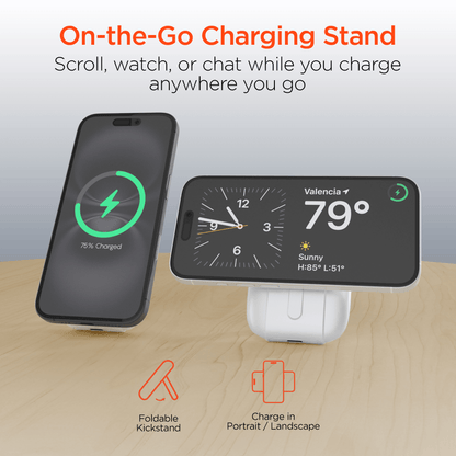 HyperGear Mag Grip Go 5000mAh Wireless Power Bank