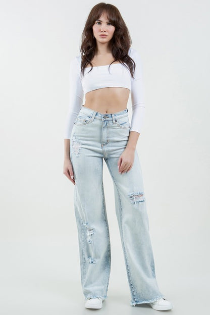 Charlote Wide Leg Jean