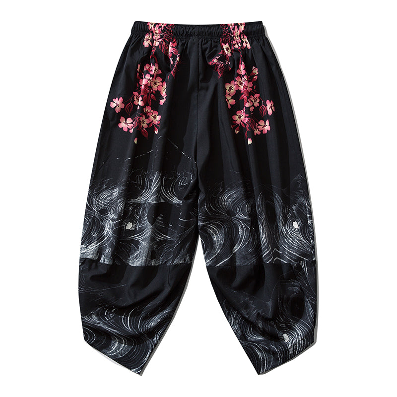 Pink Flowers Lightweight Pants