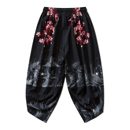 Pink Flowers Lightweight Pants