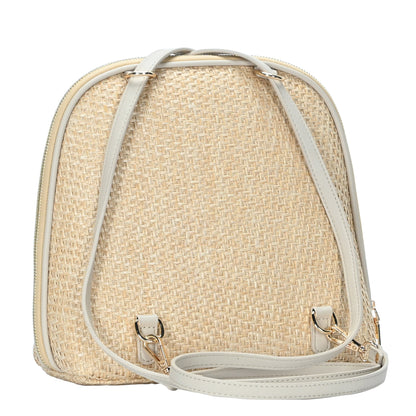 Daisy Bamboo Straw Convertible Backpack