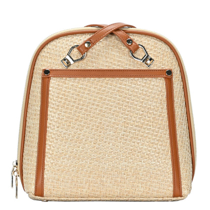 Daisy Bamboo Straw Convertible Backpack