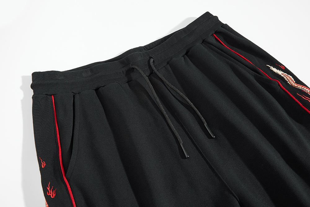 Dragon Embroidery Joggers