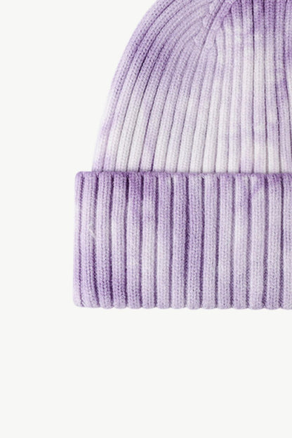 Tie-Dye Ribbed Cuffed Beanie