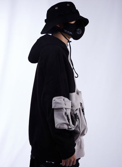 Patchwork Functional Hoodie