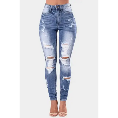 Distressed Skinny Jeans Plus Size.