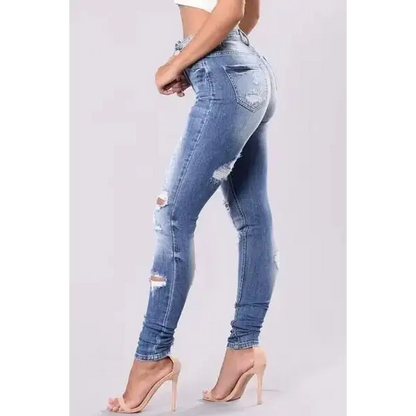 Distressed Skinny Jeans Plus Size.