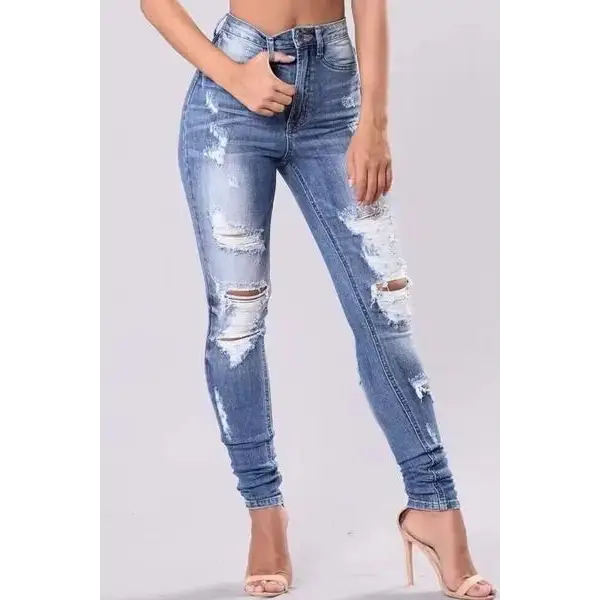 Distressed Skinny Jeans Plus Size.